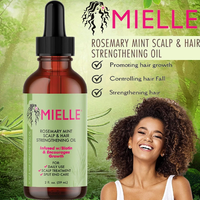 MIELLE ROSEMARY MINT SCALP & HAIR STRENGTHENING OIL (2fL oz (59mL))