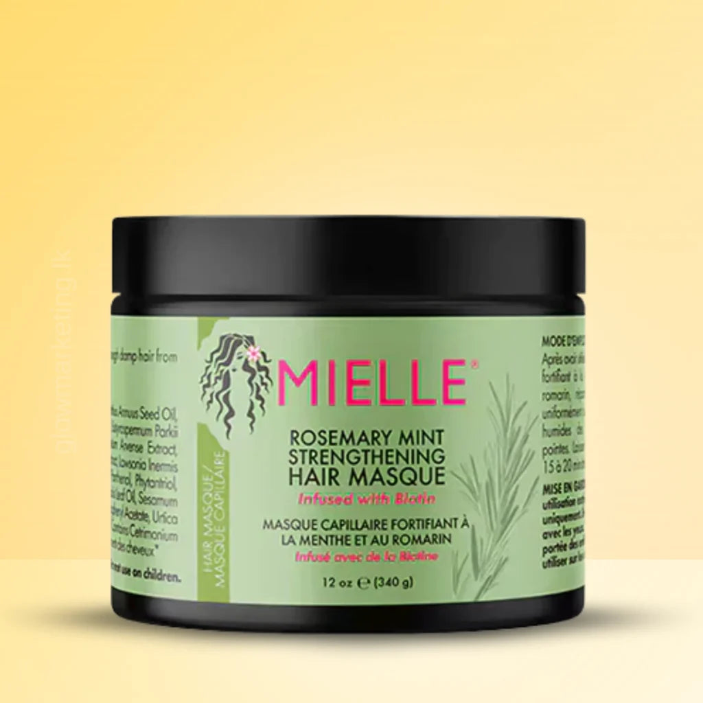 MIELLE ROSEMARY MINT STRENGHTHENING HAIR MASQUE(12OZ)