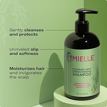 MIELLE ROSEMARY MINT STRENGHTHENING SHAMPOO(12oz)